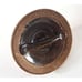 Handmade Pottery Teapot Twisted Handle Drip Glaze Ribbed Primitive Rustic