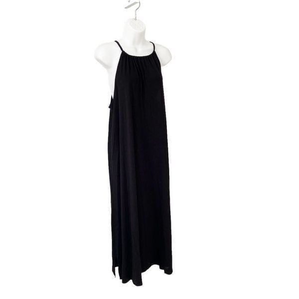 NWT Eileen Fisher Fine Jersey Full Length Jersey Halter Dress size Small