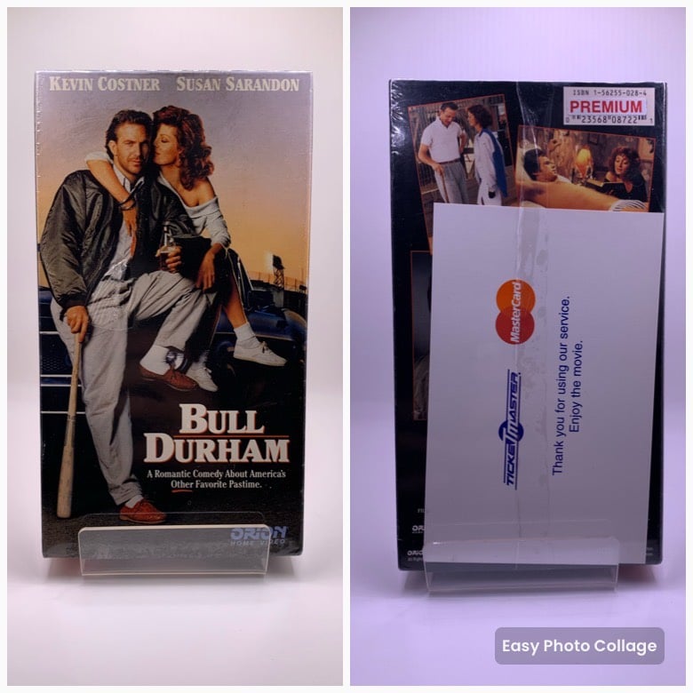 Bull Durham (VHS, 1989) 1st Edition Promotional Copy Screener New Sealed Orion