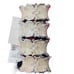 White Pearlized Rhinestone Beaded Napkin Ring Set