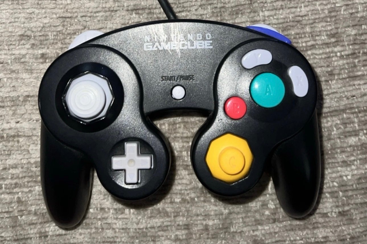 Official Original Nintendo GameCube/ Wii Controller TESTED WORKS JET BLACK