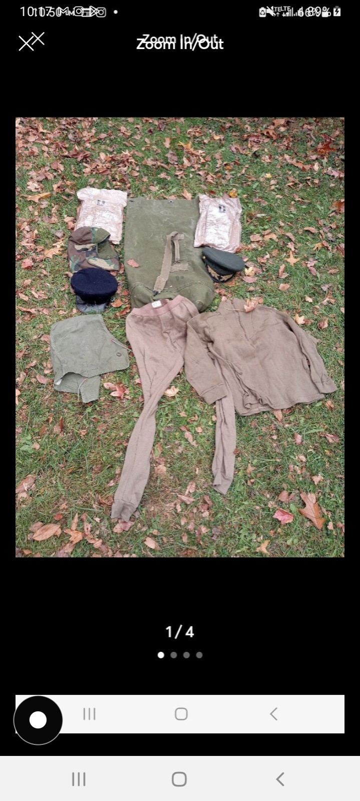 Vtg military equipment lot