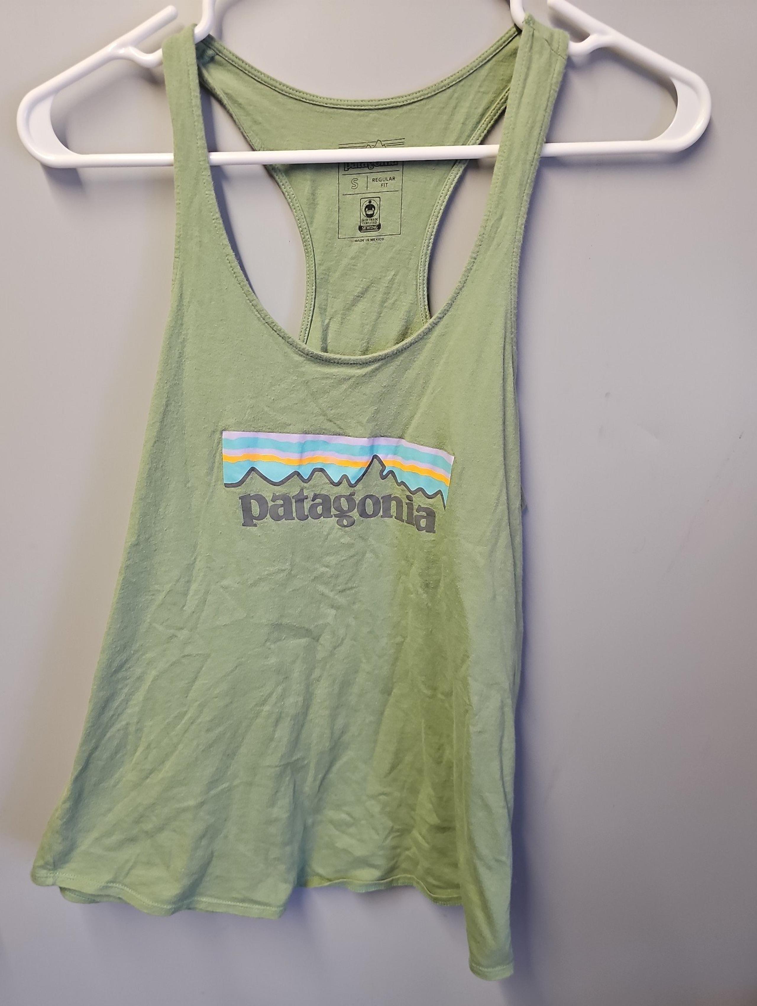 Patagonia green womens tank top small