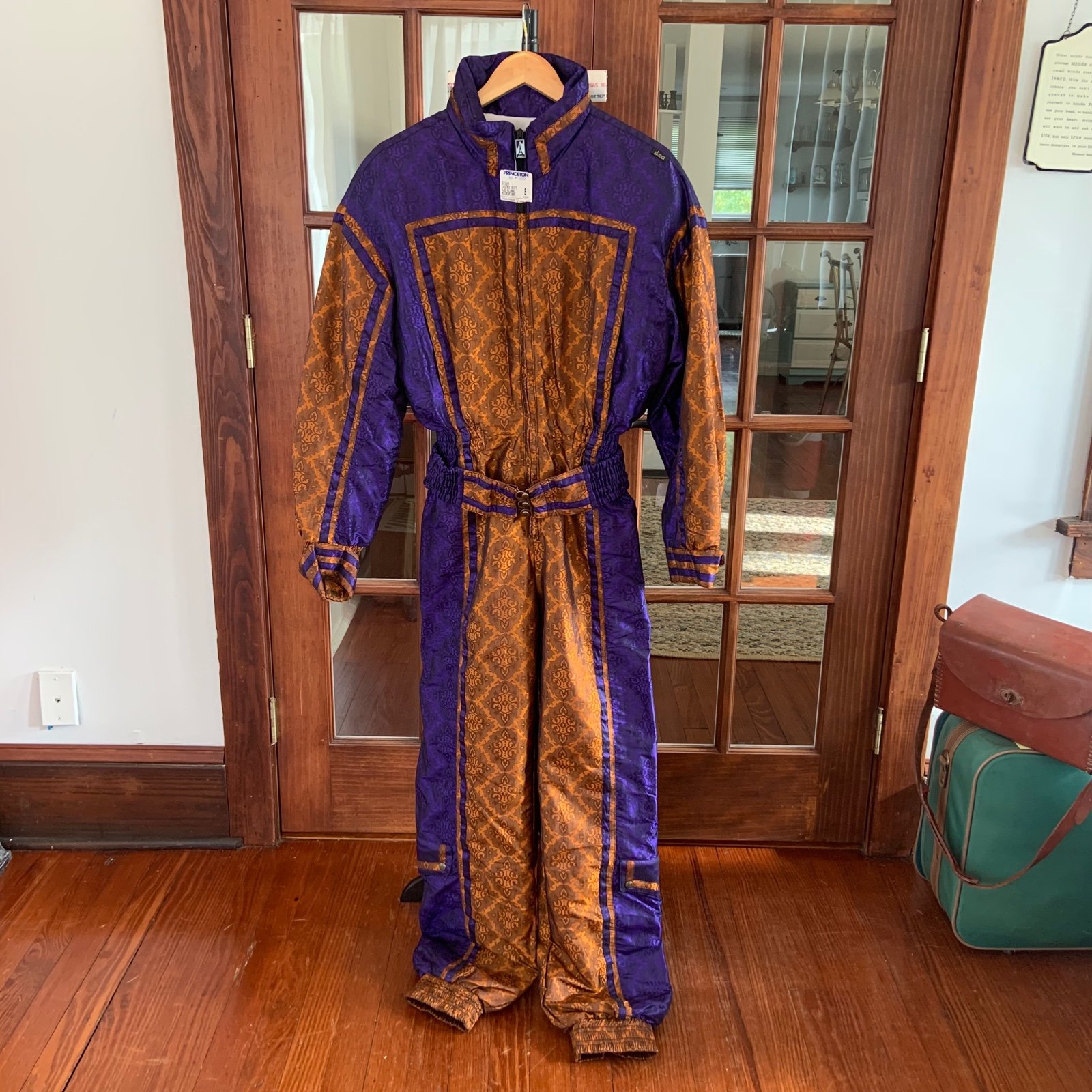 Vintage NOS 1980’s SKEA Paris Vail One Piece High End Ski Suit