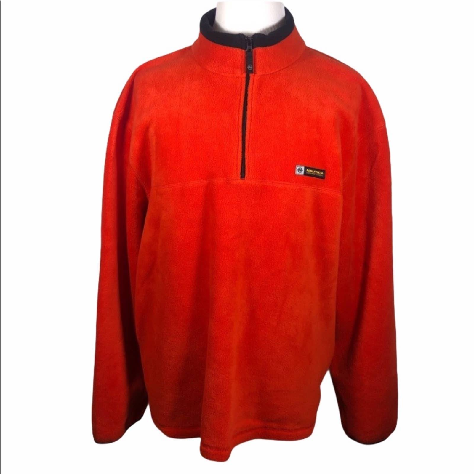 Nautica Competition Fleece Quarter Zip Pullover Size XXL