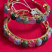 Natural Burmese Sapphire , Jade and African Ruby Bracelets