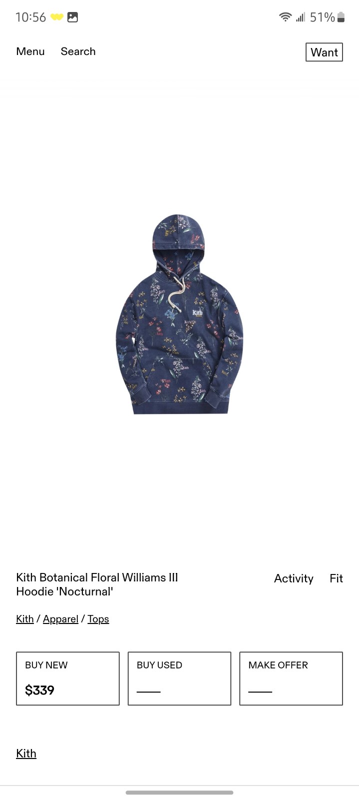 NWT KITH Botanical floral Williams III