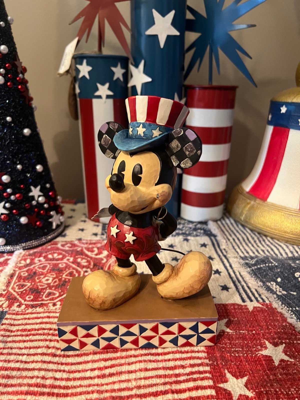 Jim Shore 4th of July Patriotic Mickey Mouse