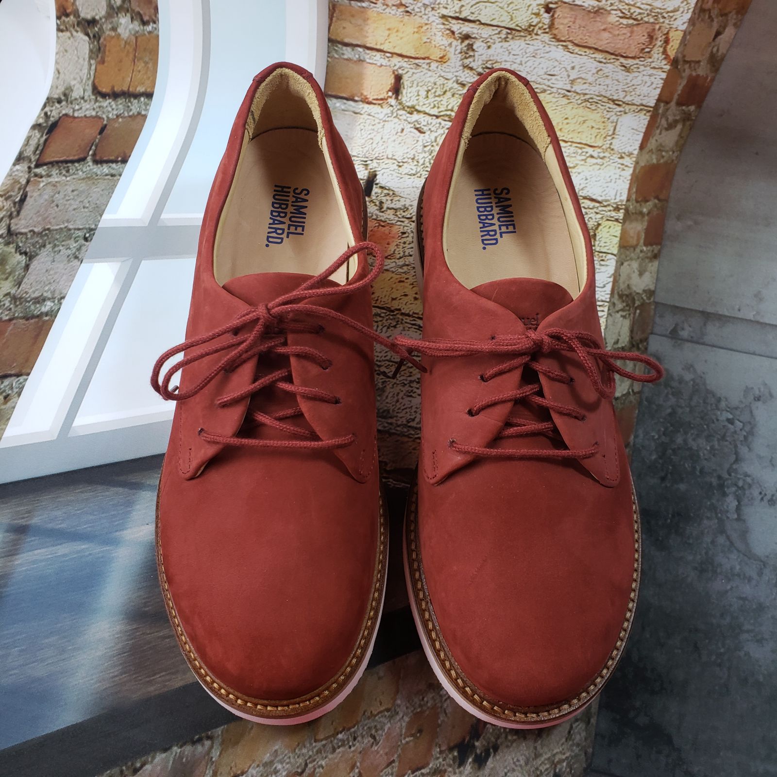 NEW Samuel Hubbard Rust Suede Nubuck Oxf