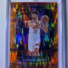 2021-22 Panini Select Basketball Alperen Sengun RC Orange Shimmer #19 Rockets