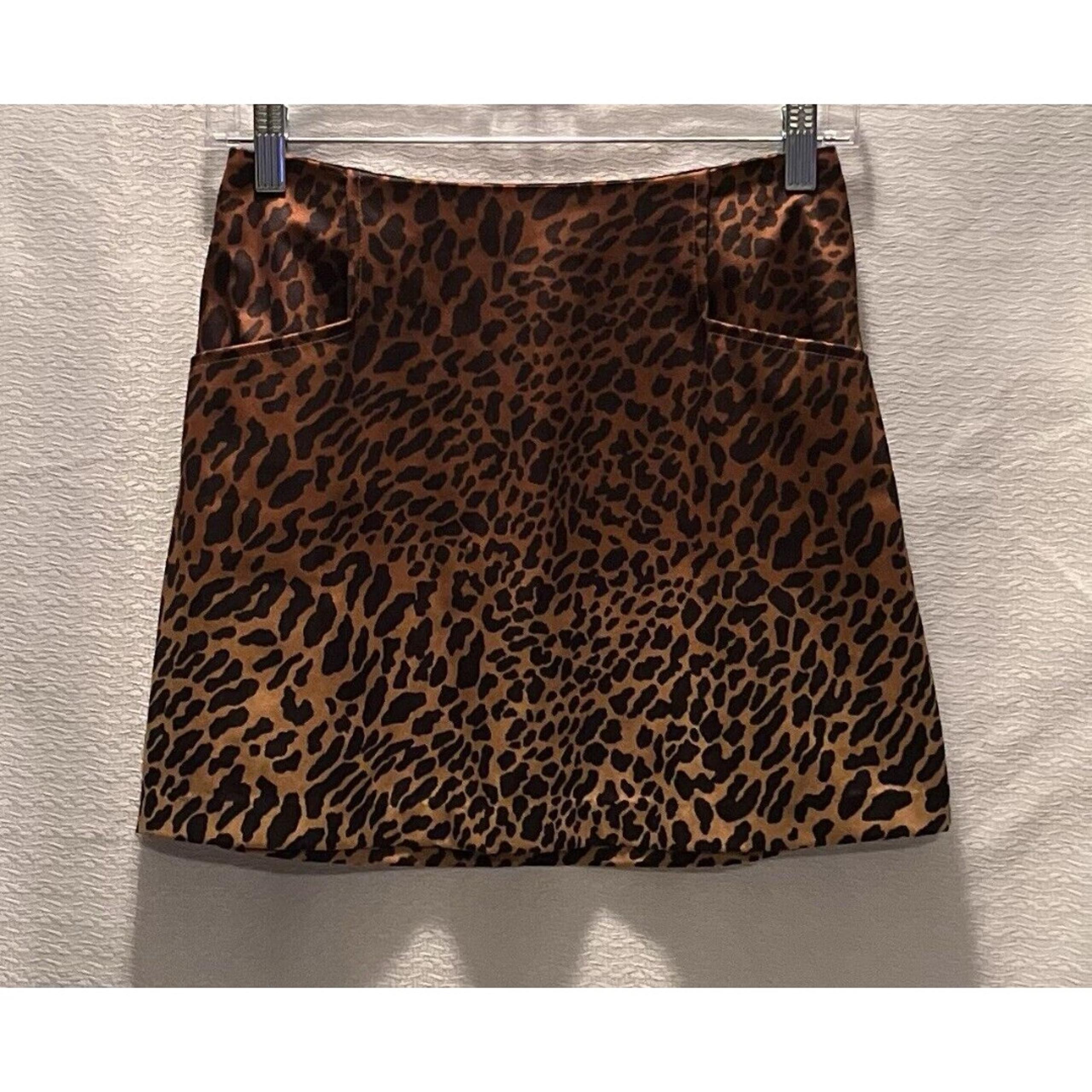 Ecote Cheetah Print Micro Mini Skirt Womens 0 Whimsigoth Mob wife Y2K Leopard