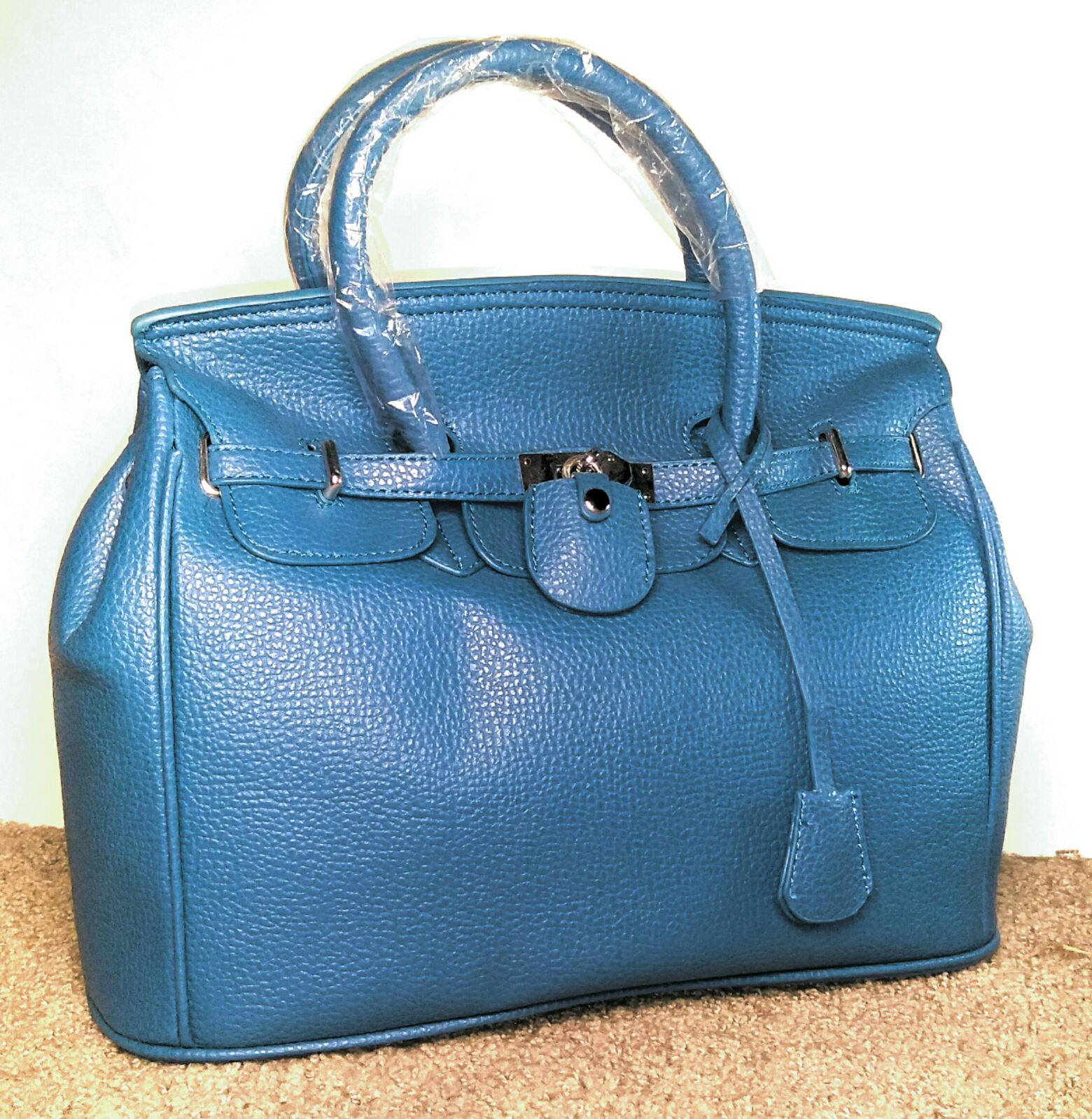 Blue iconic luxury style bag