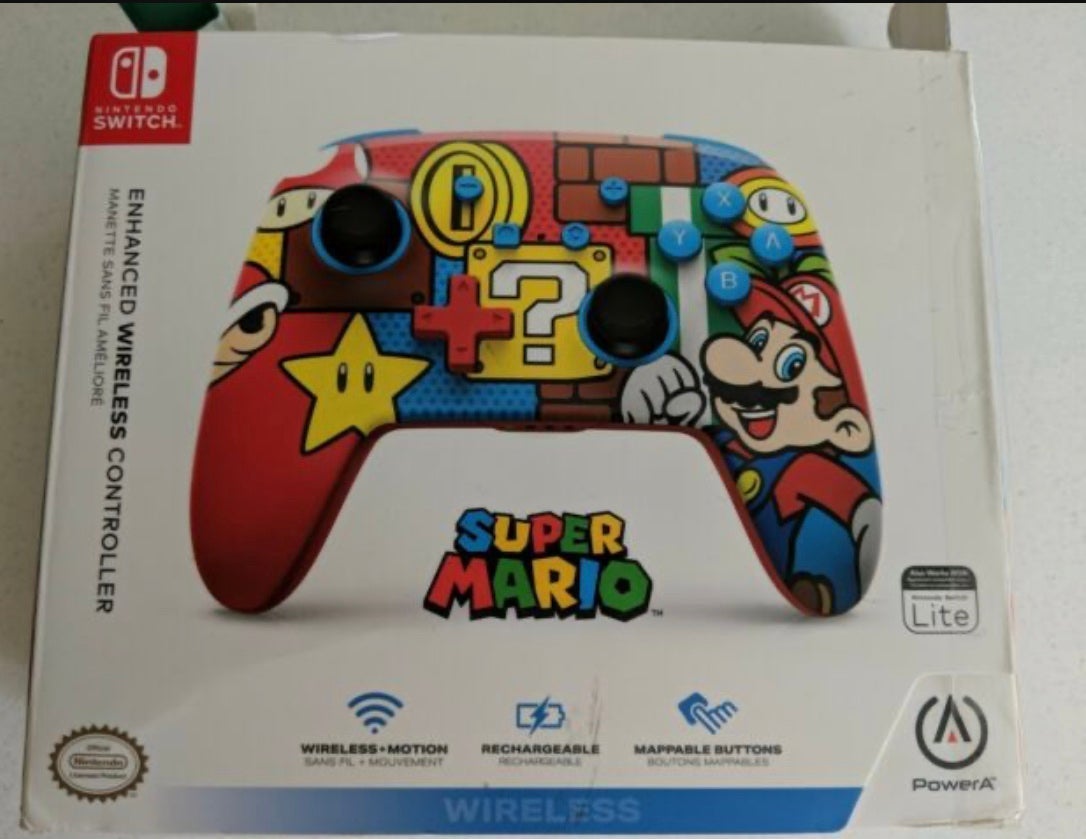 Switch Super Mario Wireless Controller NEW