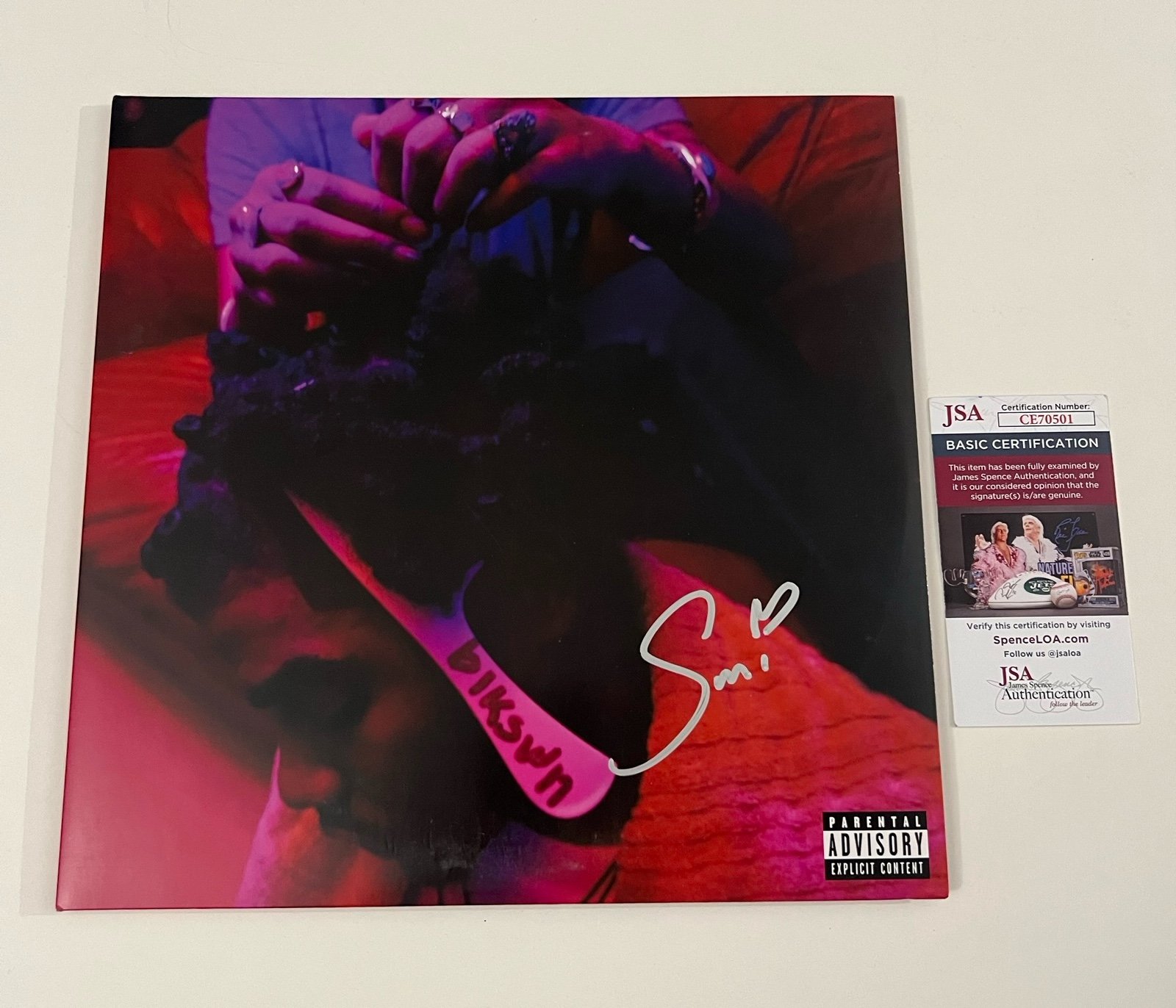 SMINO SIGNED BLKSWN VINYL RECORD AUTOGRAPHED JSA COA