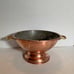 Vintage Copper Colander Strainer w/ Brass Handles Made in Portugal