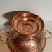 Vintage Copper Colander Strainer w/ Brass Handles Made in Portugal