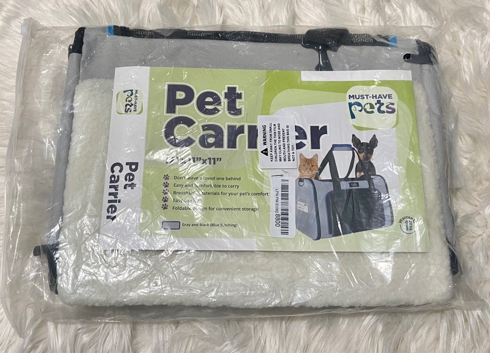 Pet Carrier 17”x11”x11”
