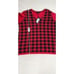 Tommy Hilfiger Cotton Sweater Top 0X Plus Size Red Black Buffalo-Plaid NEW