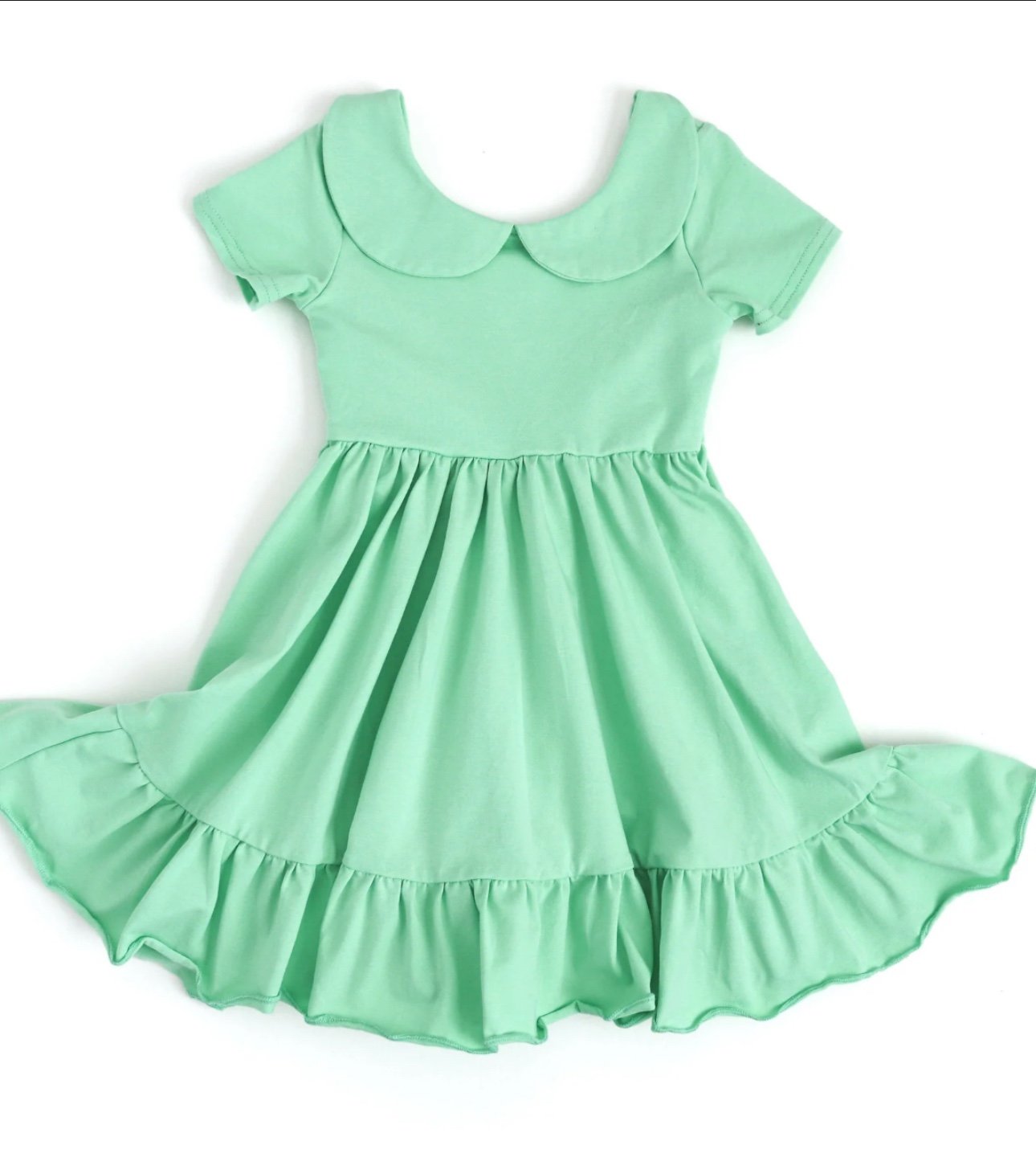 sz 8 Little Stocking Co. Girlhood Spring Green Charm Dress new in bag twirl