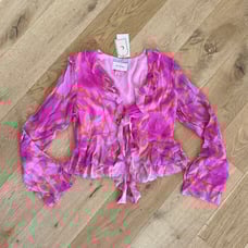 The Wolf Gang - Rhapsody Flowy Blouse in Candy Haze Pink
