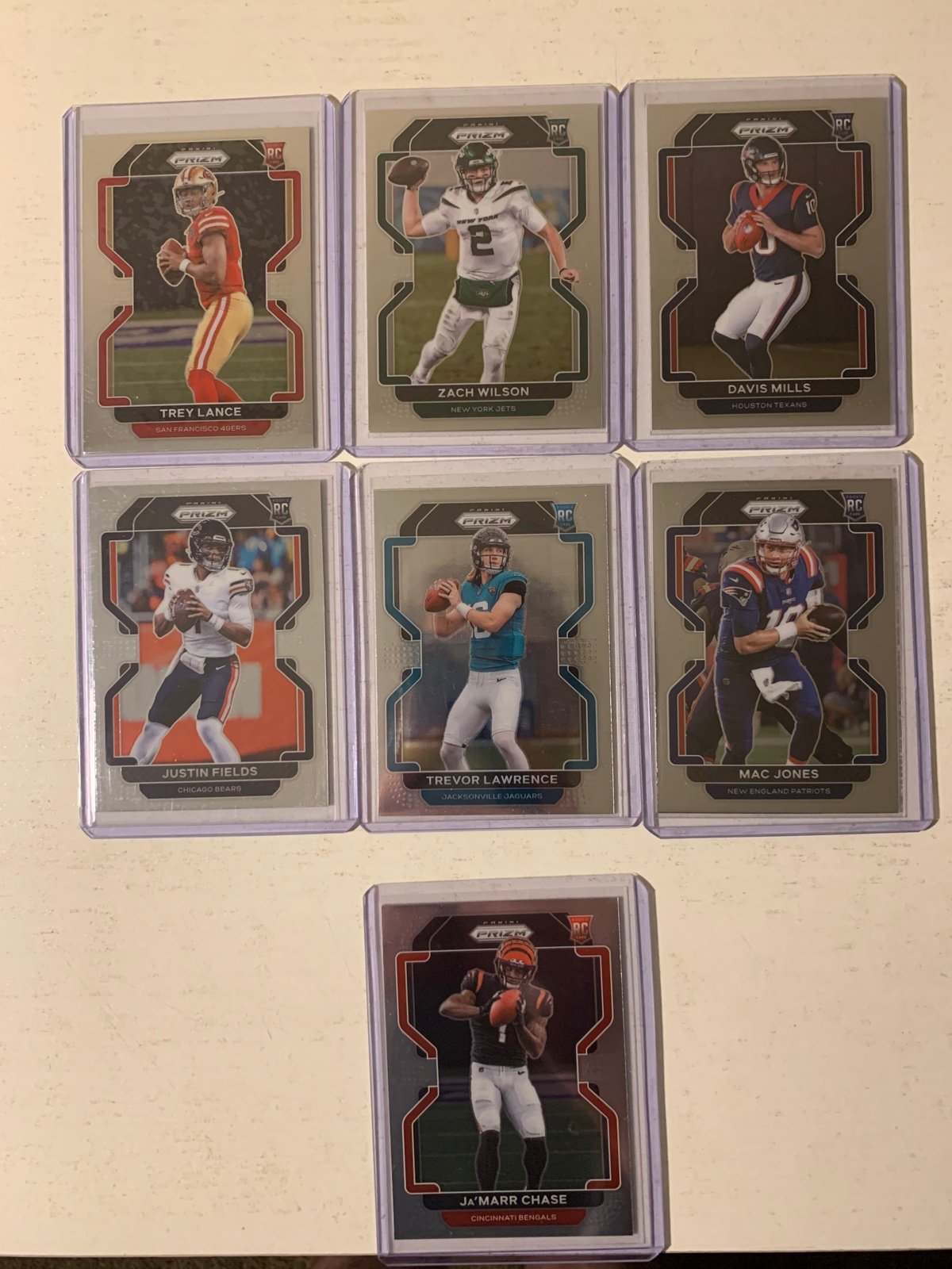Max jones prizm rookie Trevor Lawrence prizm rookie huge 2021 prizm rookie lot