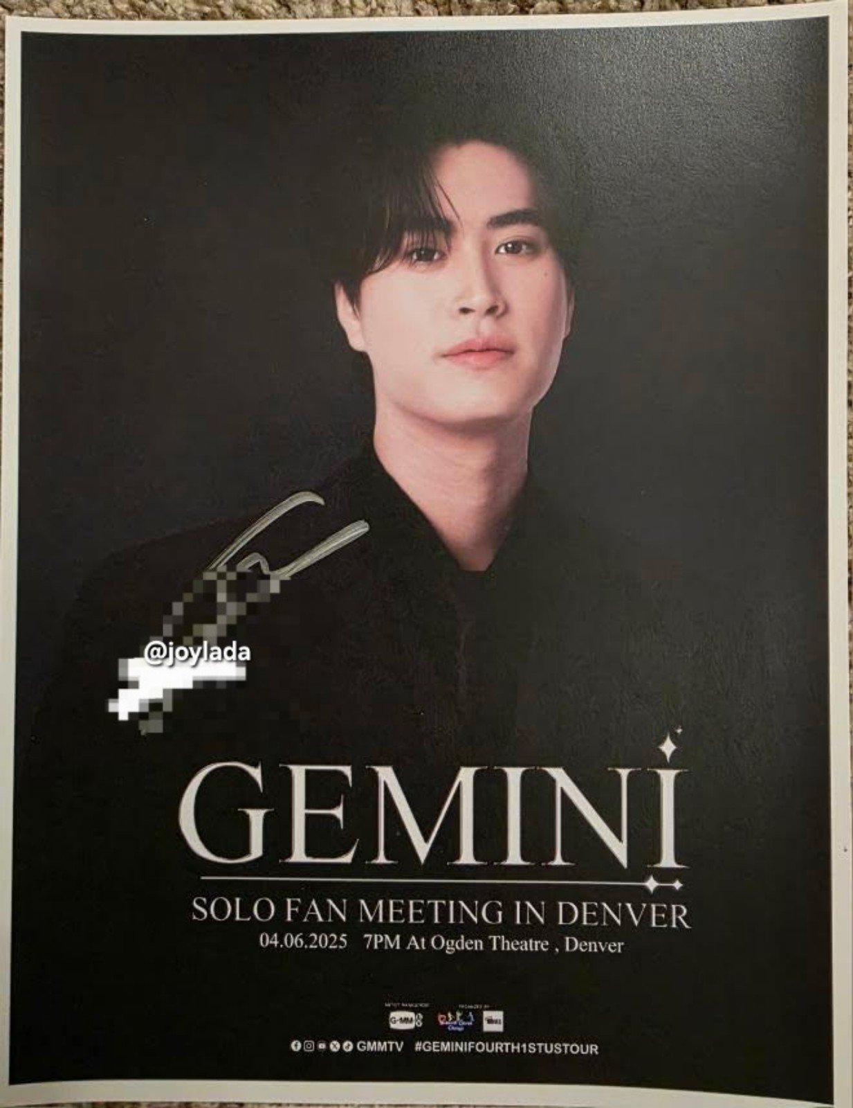 Gemini signed poster