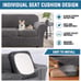 4 Pieces Thick Velvet Sofa Covers Couch Covers for 3 Cushion Couch