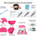 Minnie Baseball Cap, Masks, Bag Bundle