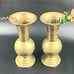 Antique Brass Vases Etched IHS - 2