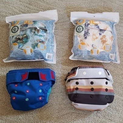 3 Grovia One and New Ragababe Cloth Diaper Covers