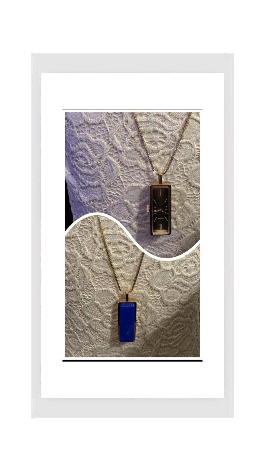 Vintage Bulova Pendant Watch Necklace, Bulova Watch,Pendant Watch