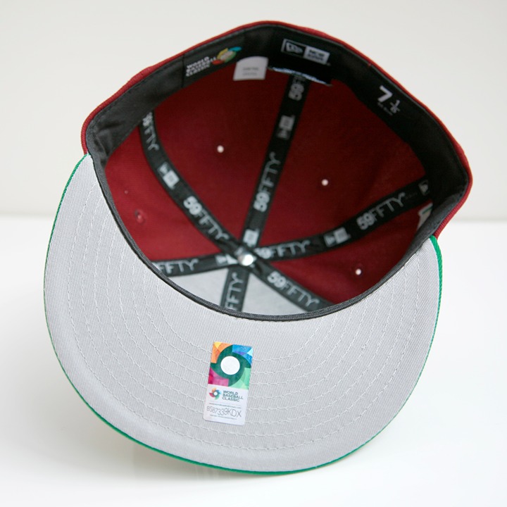 New Era Mexico 59Fifty Fitted Hat 7 5/8 WBC Mexico buy Limited-Edition Maroon/Green
