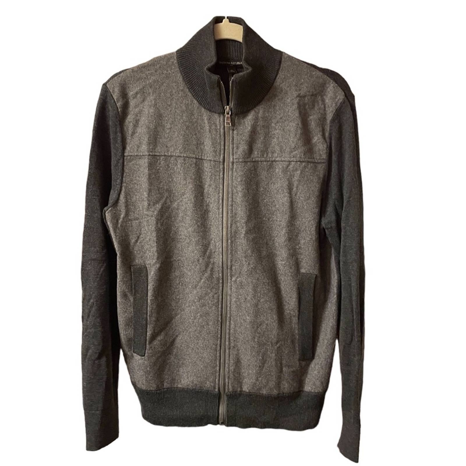 BANANA REPUBLIC MENS WOOL SWEATER COAT