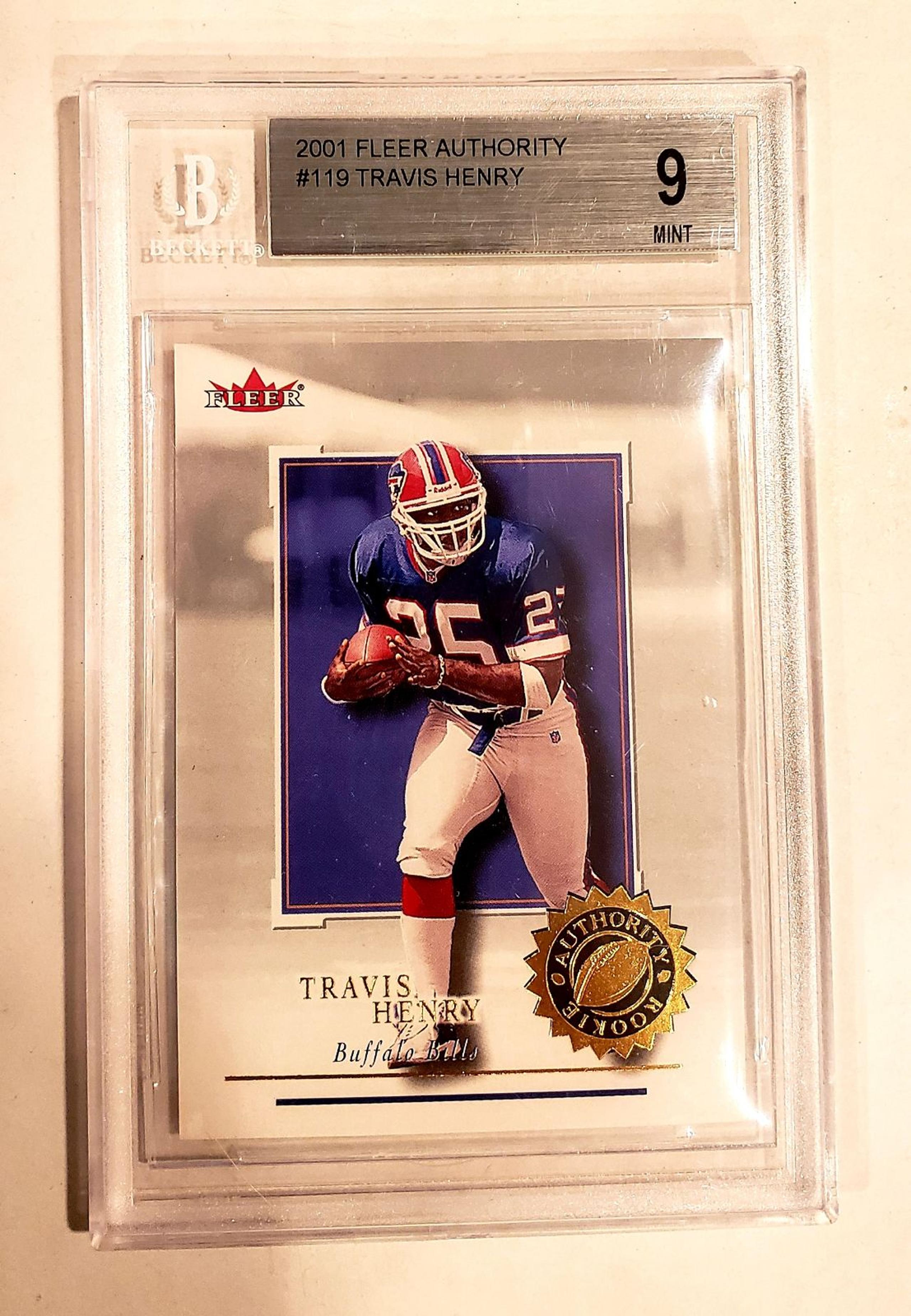 2001 Fleer Authority Travis Henry Mint