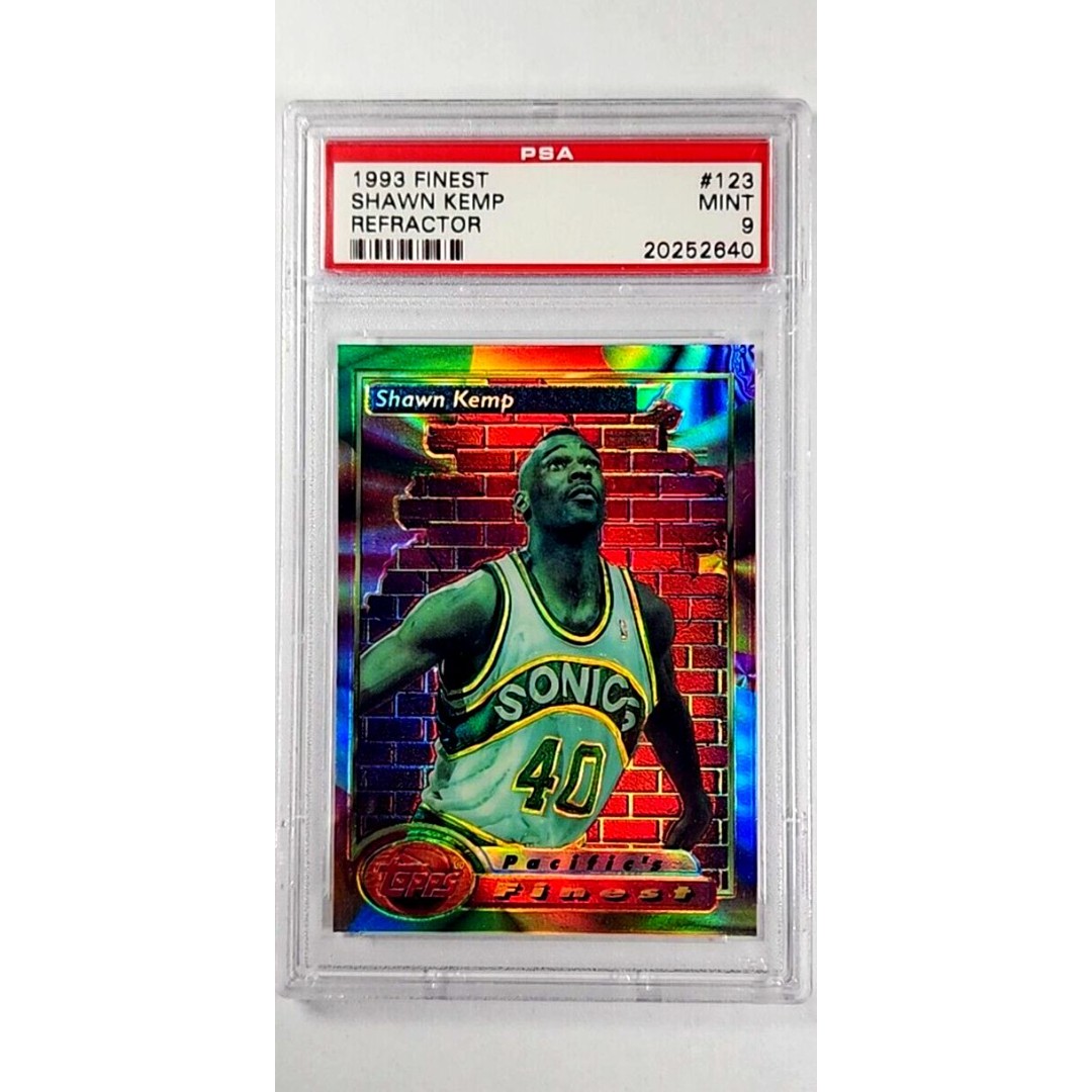 1993 1993-94 Topps Finest Refractor #123 Shawn Kemp PSA 9 *Only 4 Graded Higher*