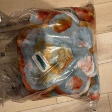Minky Blanket and Paw Print Pillow