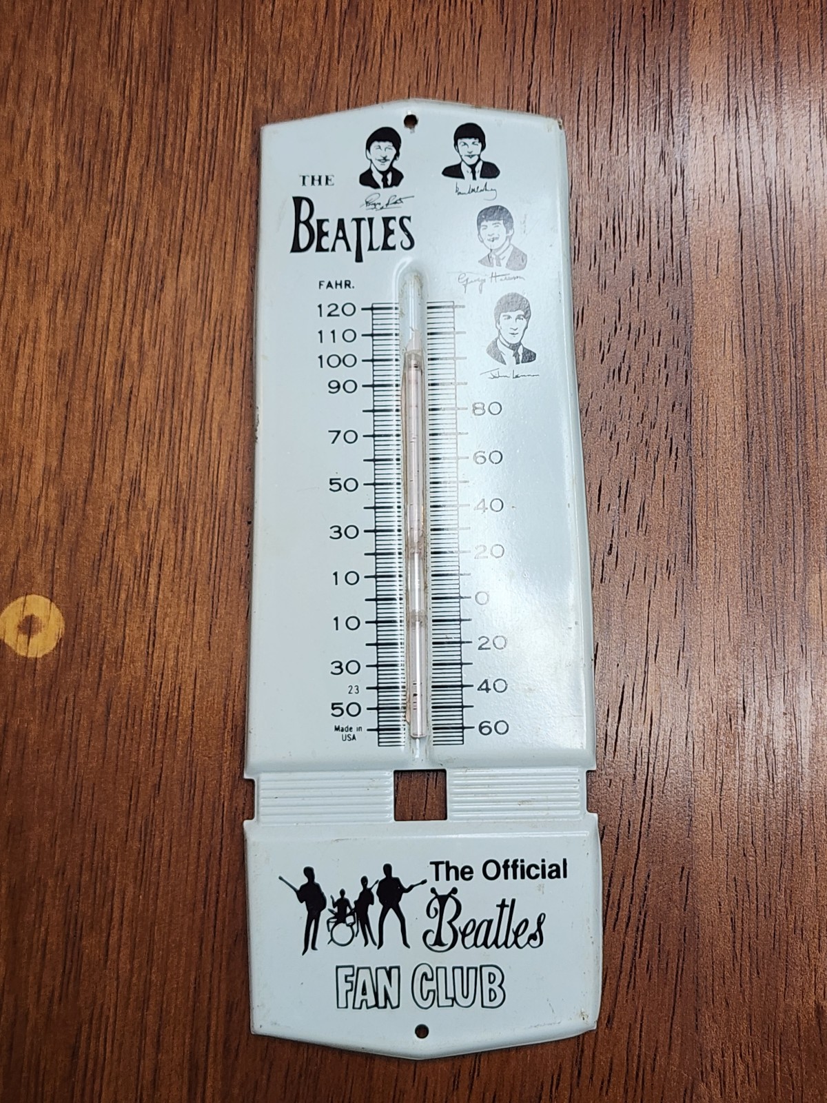 THE BEATLES fan club thermometer