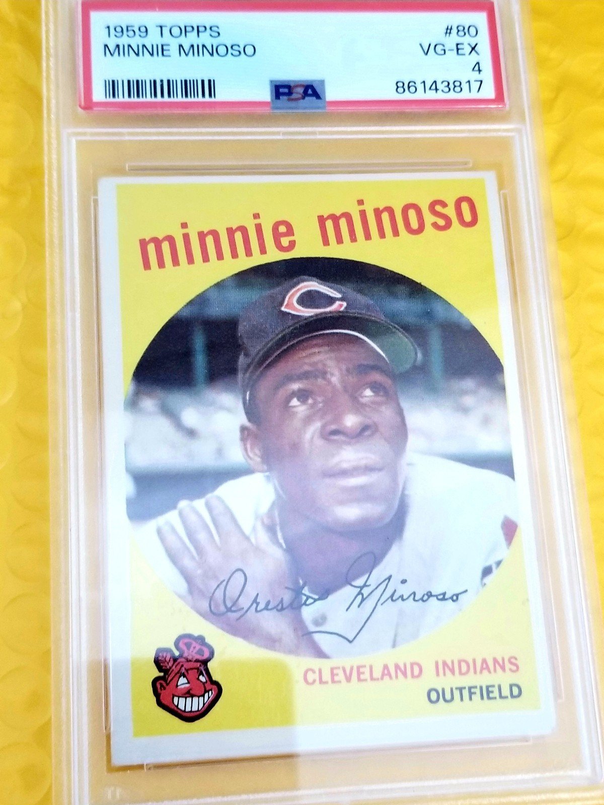 ~1959 T.C.G. TOPPS [PSA4] (#80)~ MINNIE MINOSO~ GRADED