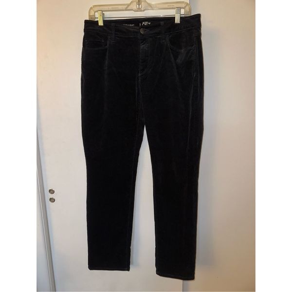 Ann Taylor LOFT Women’s Corduroy Curvy Straight Black Pants Size 10 EUC