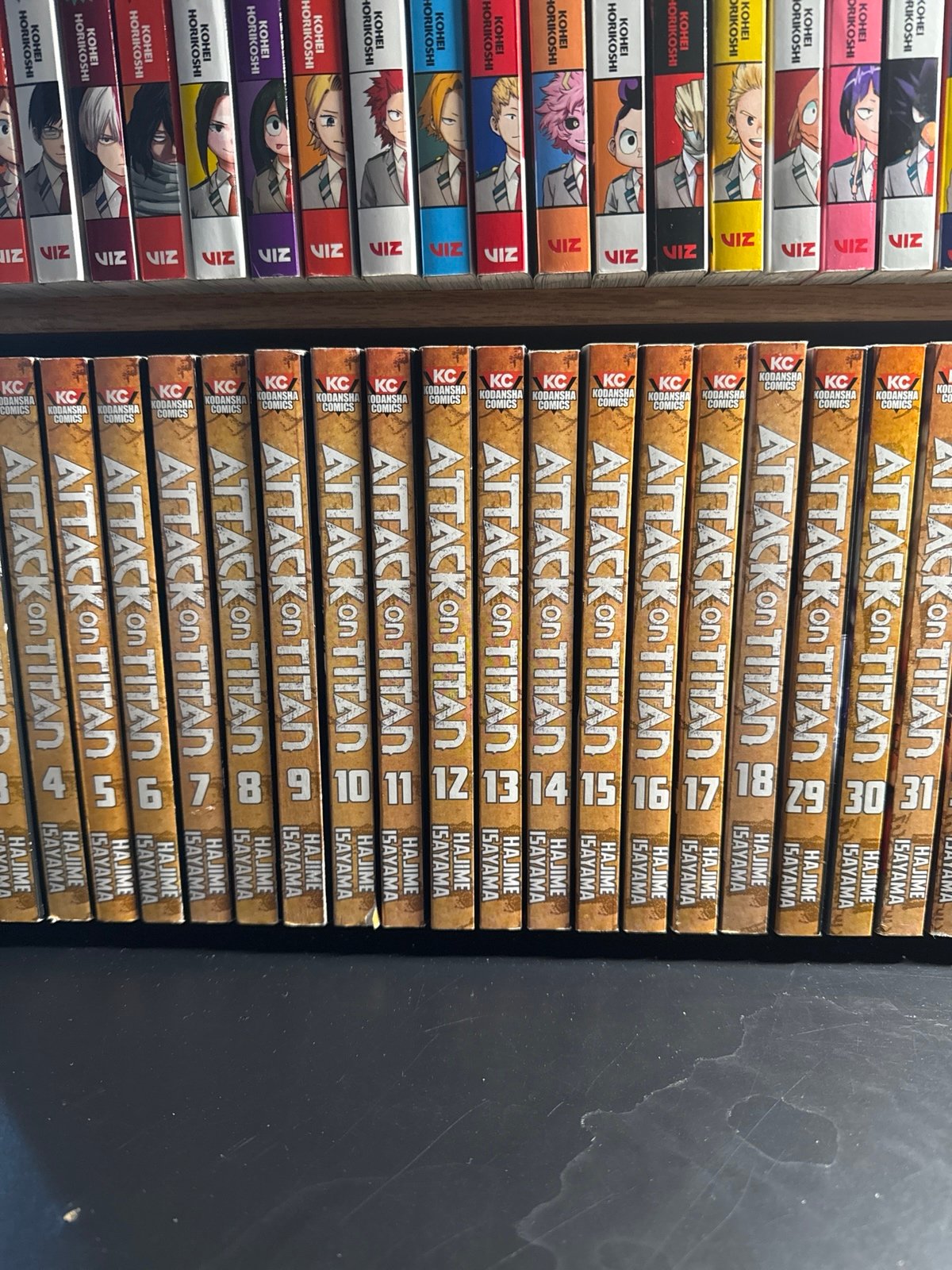 Attack on titan manga 1-18 29-34