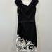 TADASHI SHOJI Flower Patterns Tight Sleeveless V-Neck Medium Party Style size L