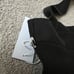 NWT Reformation Black Square Neck Sleeveless Ribbed Tank Halter Top Women’s XL