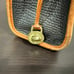 Vintage Dooney Bourke All Weathered Leather Essex Black Pebbled Crossbody Purse