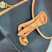 Vintage Dooney Bourke All Weathered Leather Essex Black Pebbled Crossbody Purse