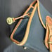 Vintage Dooney Bourke All Weathered Leather Essex Black Pebbled Crossbody Purse