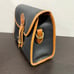 Vintage Dooney Bourke All Weathered Leather Essex Black Pebbled Crossbody Purse