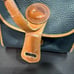 Vintage Dooney Bourke All Weathered Leather Essex Black Pebbled Crossbody Purse