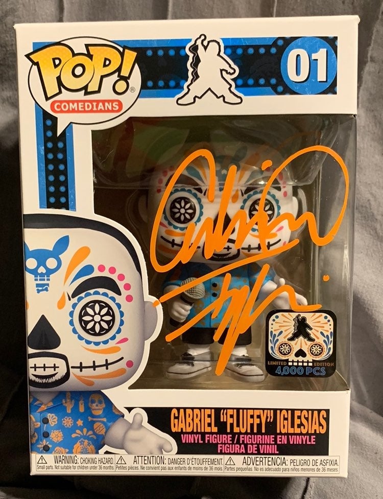 Funko Gabriel Fluffy Iglesias Autograph Dia de los Fluffy's