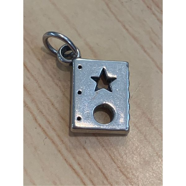 Scrapbook #quilt Template Sterling Silver Jewelry Charm