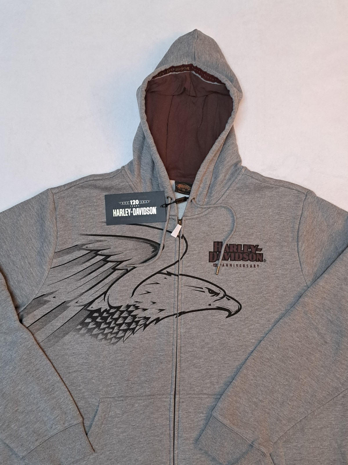 Harley-Davidson 120th Anniversary Zip-Up Hoodie - Men's size 2XL